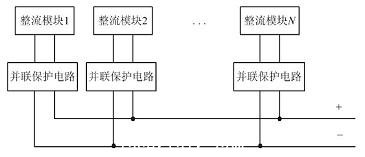 模塊并聯(lián)輸出示意圖